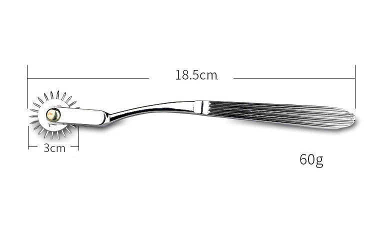 Stainless Steel Wartenberg Wheel – BDSM Sensory Gear for Slave Play, Fetish Roleplay & Erotic Stimulation
