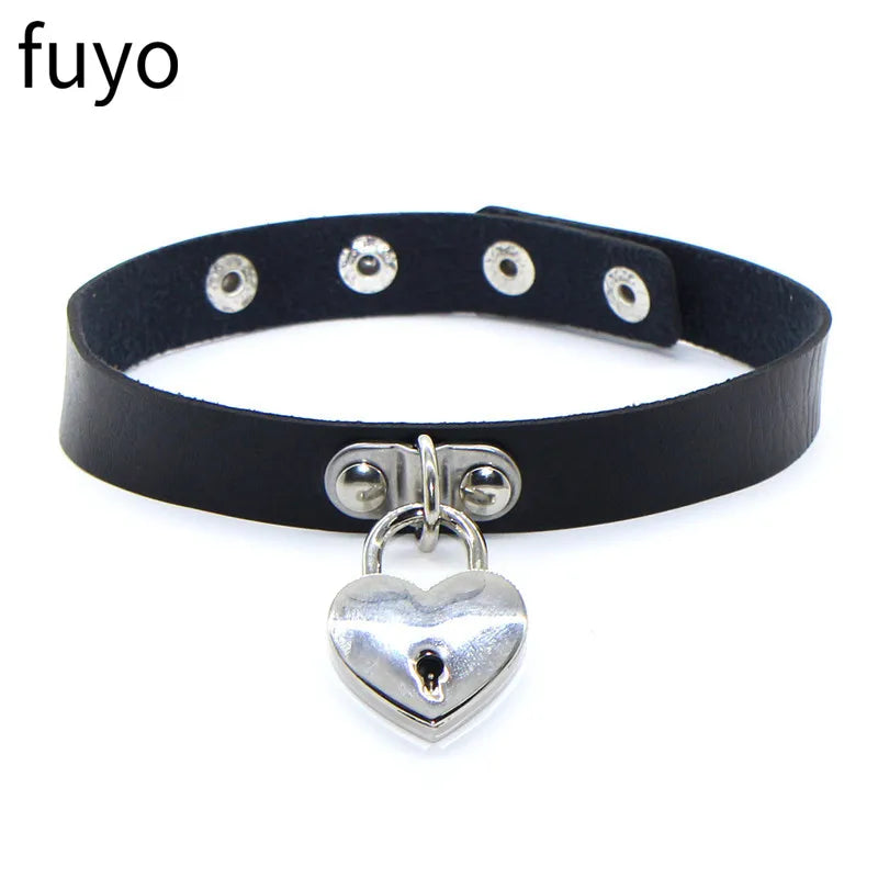 New Spike Choker Necklaces Punk Faux Leather Collar For Women Men Cool Big Rivets Studded Chocker Necklace Goth Style Accessori