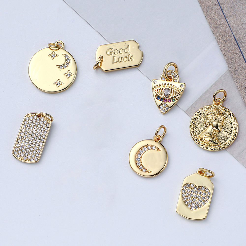 Heart Eye Star Charm Pendant