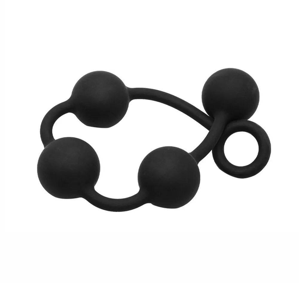 DeepFlex – Hard Silicone Anal Beads Plug for Unisex Pleasure & Training