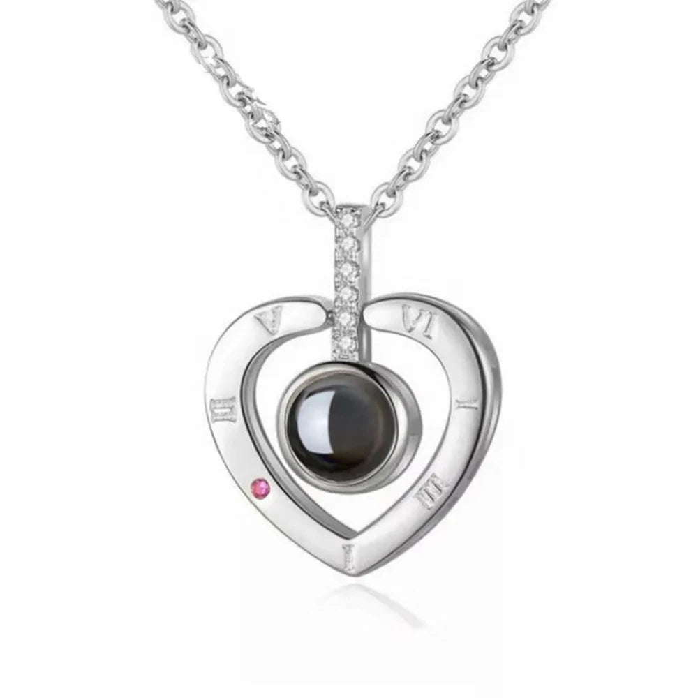 “I Love You in 100 Languages” Heart Necklace