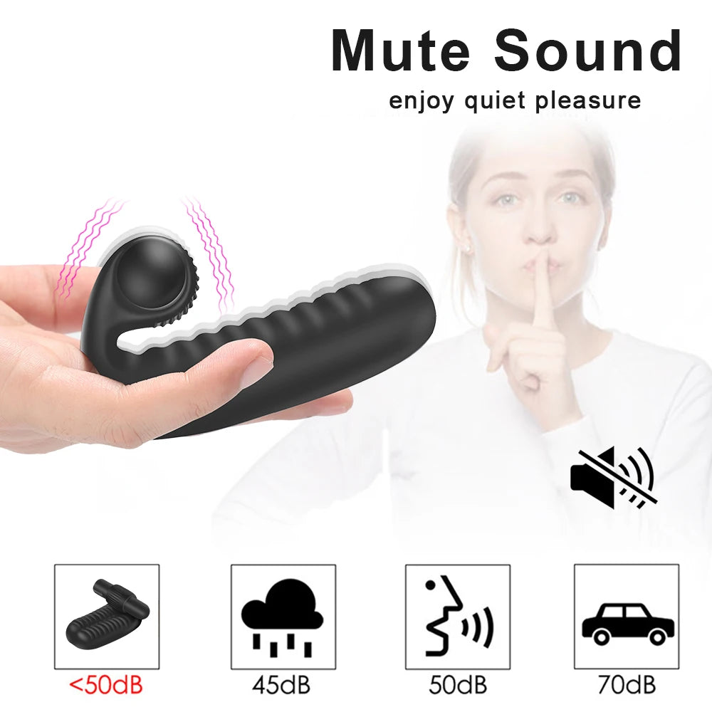 Finger Sleeve Vibrator Finger Vibe G-Spot Teaser – Clitoris & Prostate Pleaser for Her, Him & Them