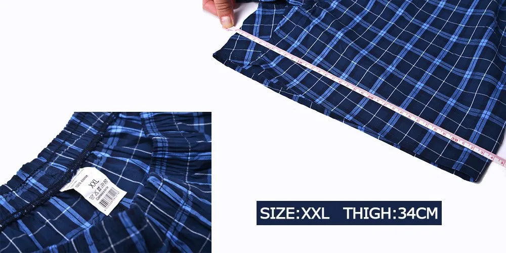 Everyday Comfort – 5PCS Men’s Cotton Plaid Boxers