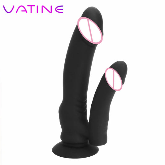 Silicone Dual-Ended Vibrator – G-Spot & Clitoral Stimulator with Anal Plug Design – Waterproof Double Dildo for Intense Female Pleasure