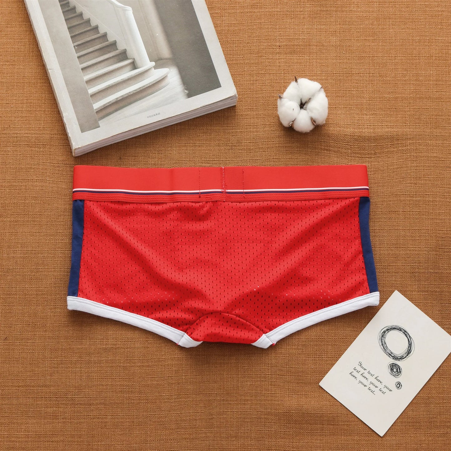 Men’s Low-Waist Ice Mesh Boxers – Breathable, Comfortable, Sexy Fashion Underwear