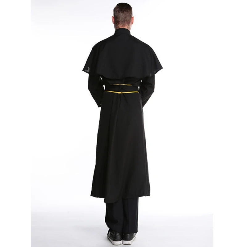 Priest and Nun Habit Costumes – Medieval Couple’s Outfit for Halloween & Parties For Him & Her Cosplay Fancy Party Dress Carnival Halloween Cheeky Roleplay Set