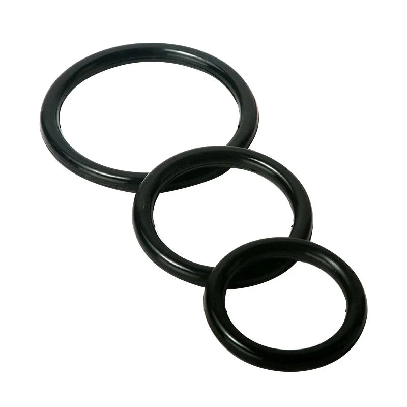 Set – 3 or 4-Piece High-Elastic Cock Ring Kit for Stamina, Support & Lasting Pleasure More Control. Harder Feel. Longer Play.