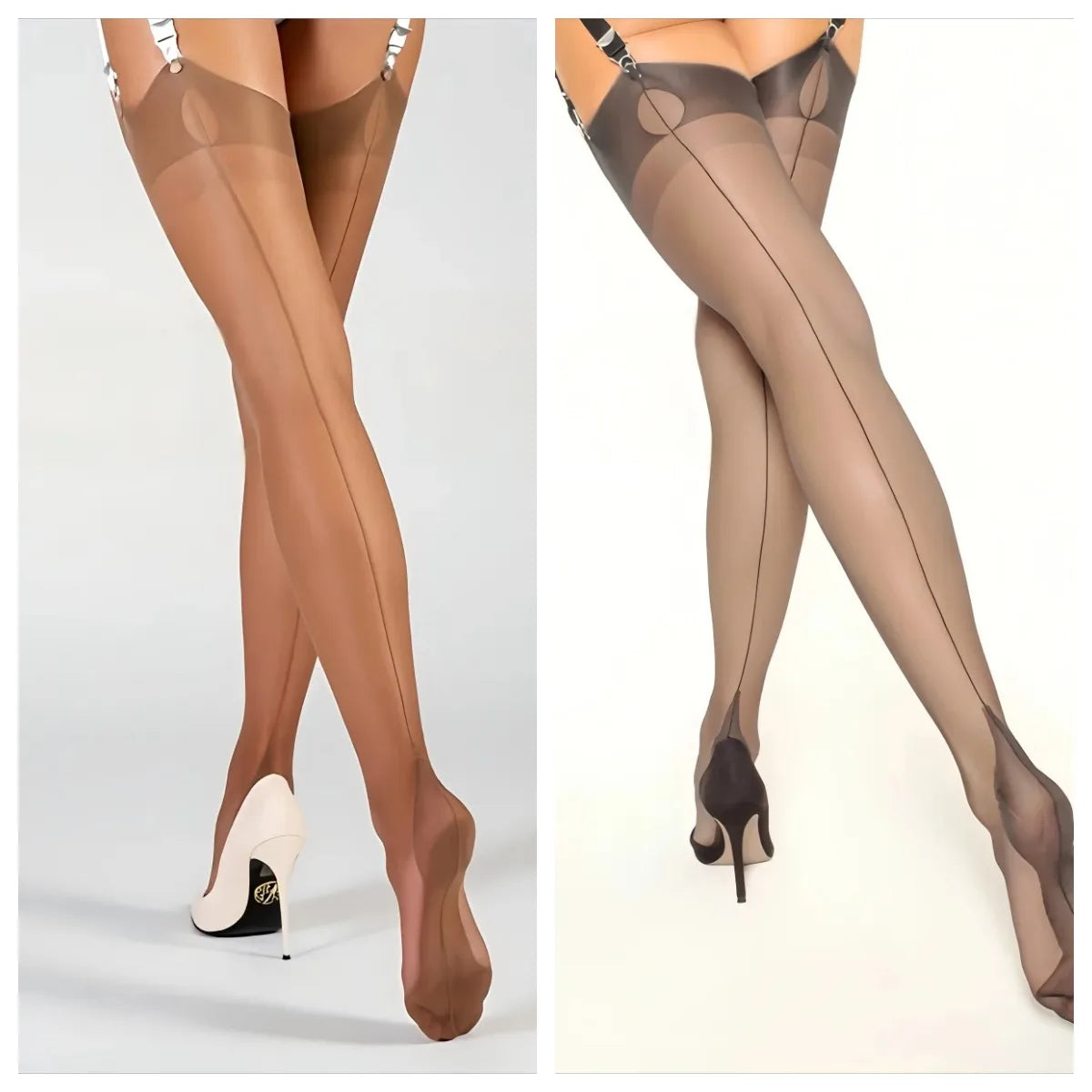 Sexy Ultra-Thin Retro Nylon Hosiery for Women