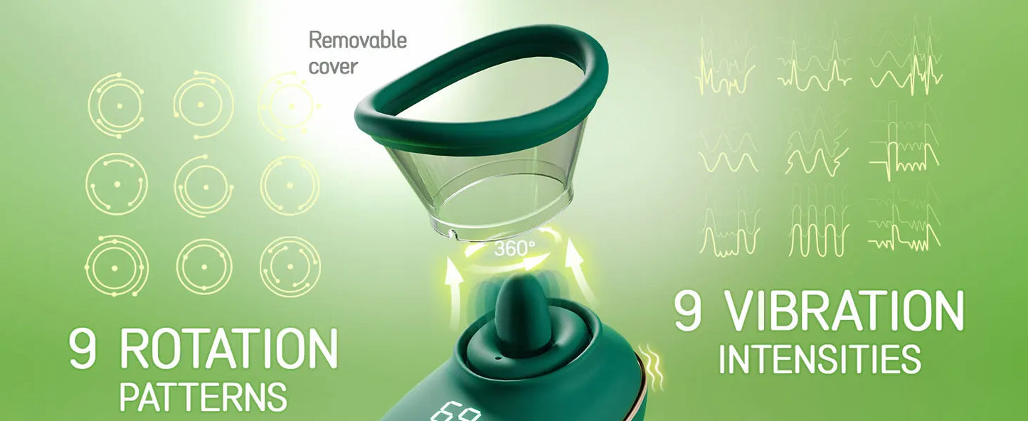 3-in-1 Thrusting Licking & Suction Vibrator – G-Spot, Clitoris & Nipple Stimulator for Women