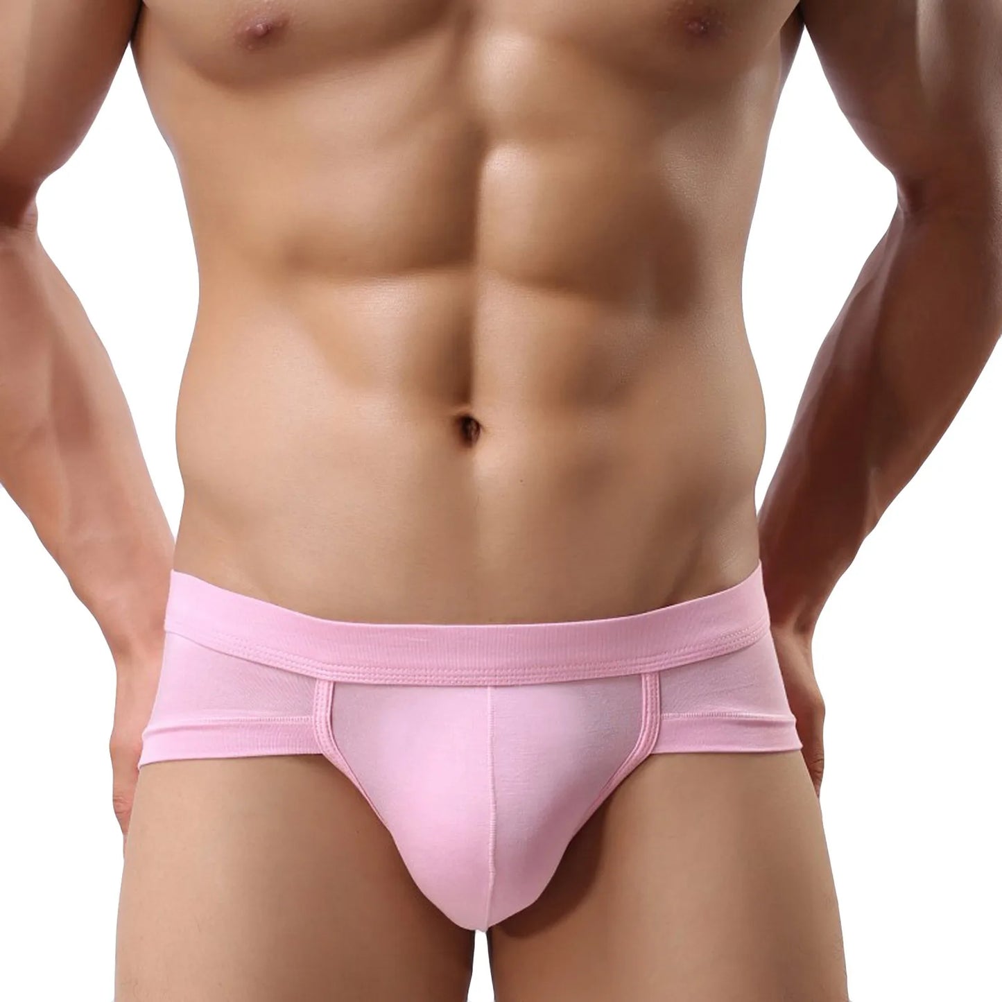Men’s Sexy Modal Briefs – Low Rise, Breathable Underwear with U-Convex Pouch