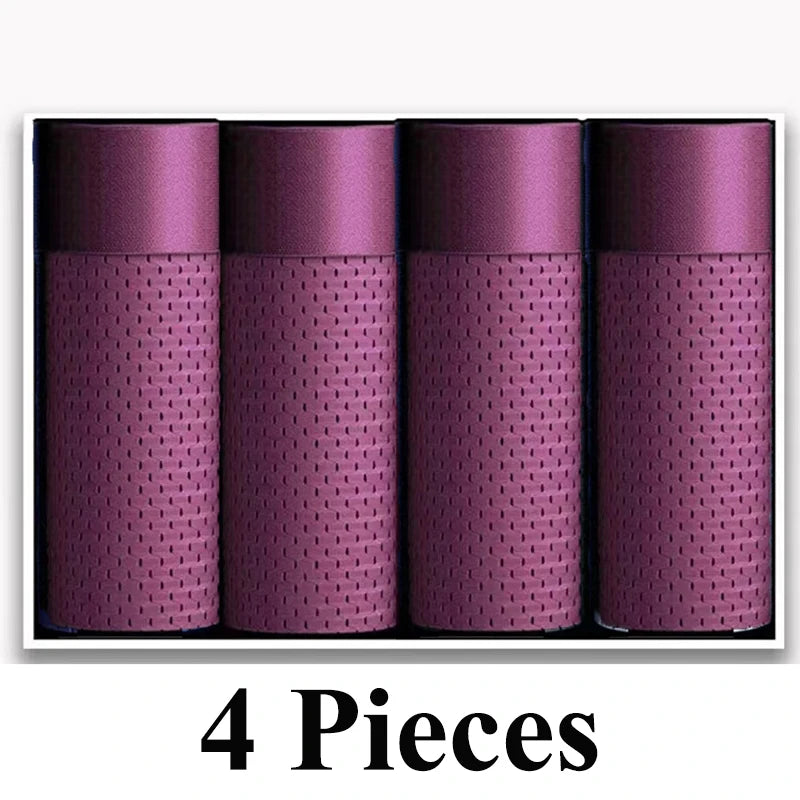 Slim Fit Comfort – Men’s Ice Silk Boxer Shorts 4 Pack