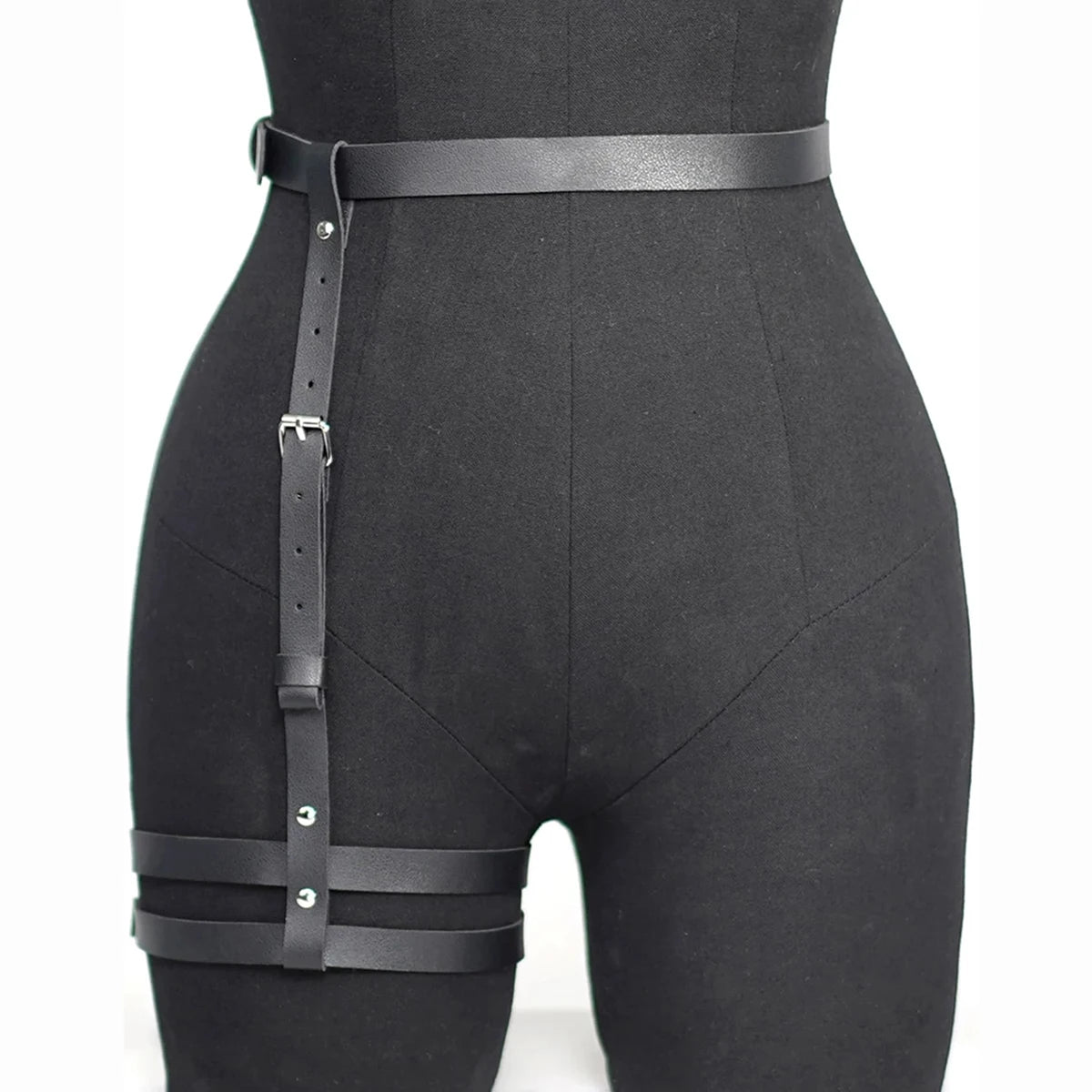 Women Fashion Belt street style Casual Decoration Thigh Belts Cool Punk Side Belts Womens Gothic Waistband Clothing Accessories