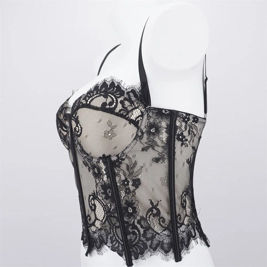 Spicy Girl Hollow Lace Camisole