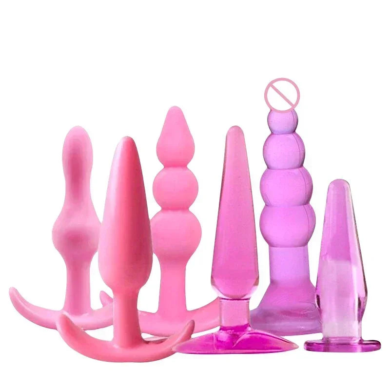 PlaySet 6-Piece Silicone Anal Training Kit – Waterproof Butt Plug Collection for All Levels