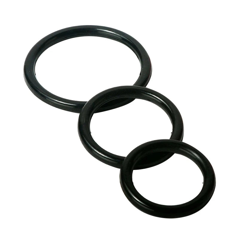 Set – 3 or 4-Piece High-Elastic Cock Ring Kit for Stamina, Support & Lasting Pleasure More Control. Harder Feel. Longer Play.