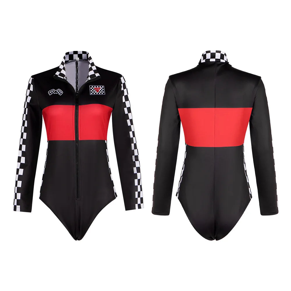 Sexy Race Queen Bodysuit – Long Sleeve Sexy Driver Costume Formula 1