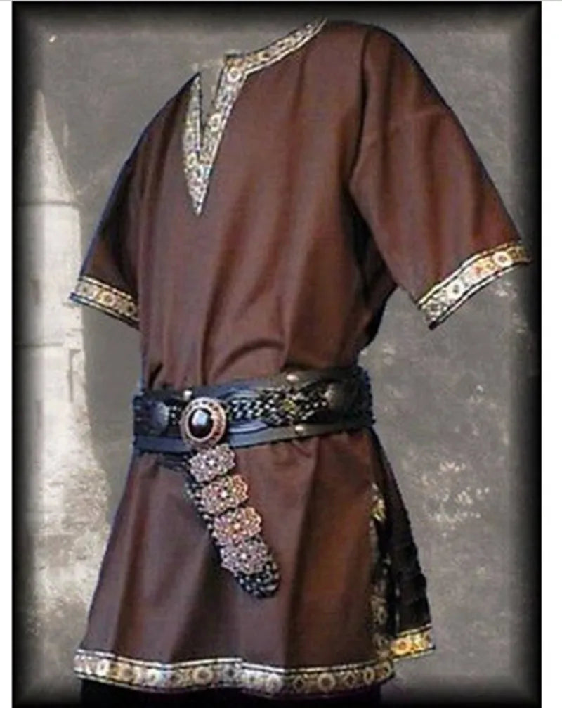 Medieval Renaissance Nobleman Tunic – Aristocrat, Knight & Warrior Cosplay Costume for Men