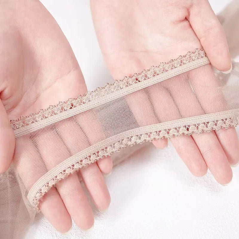 Barely There – Ultra-Thin Crotchless Tights