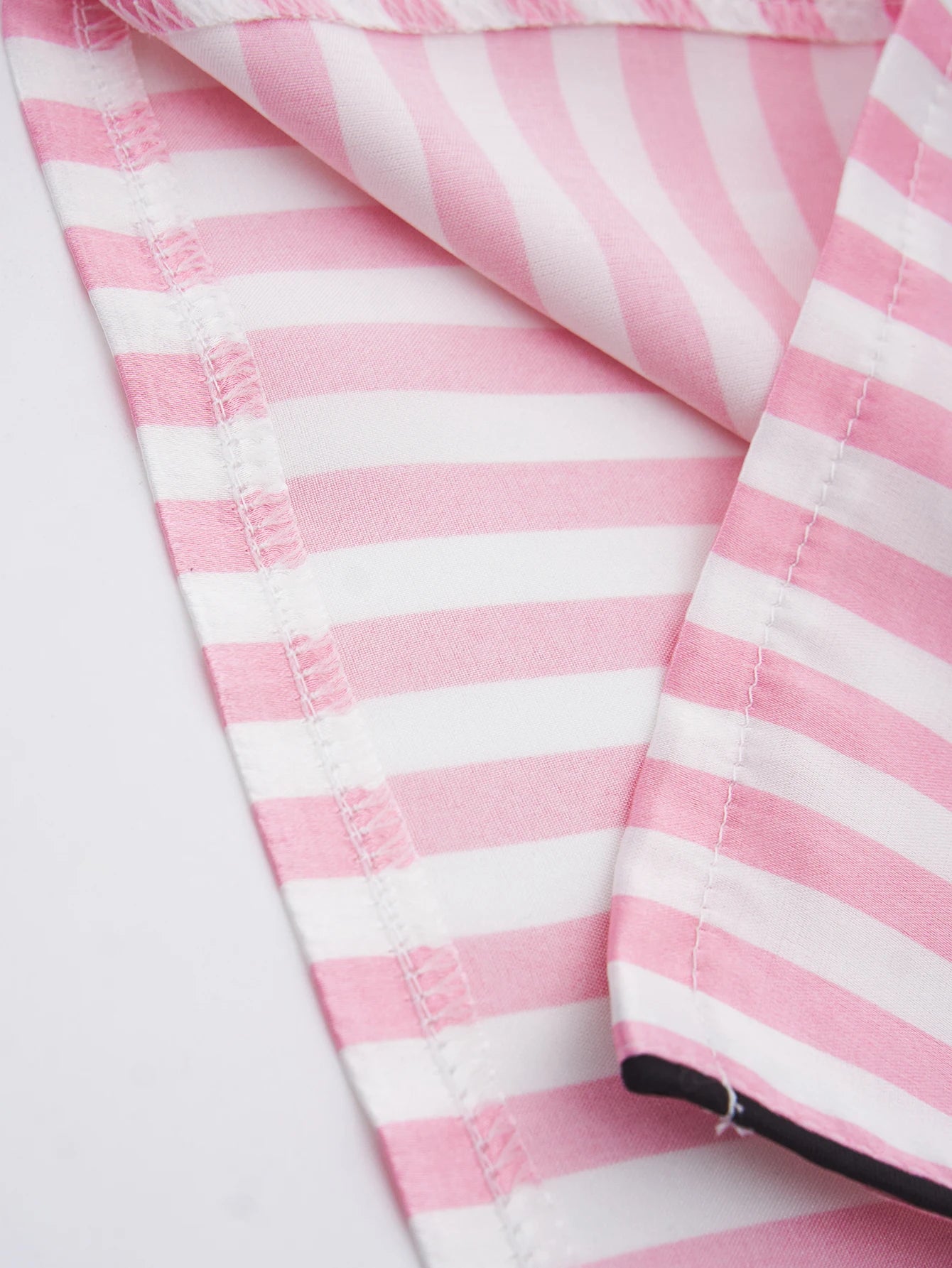 Classic Striped Satin Pajama Set
