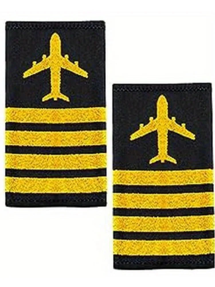 Pilot Clothing Set – Aviation Captain Outfit with Hat, Shoulder Badge, Tie & Sunglasses