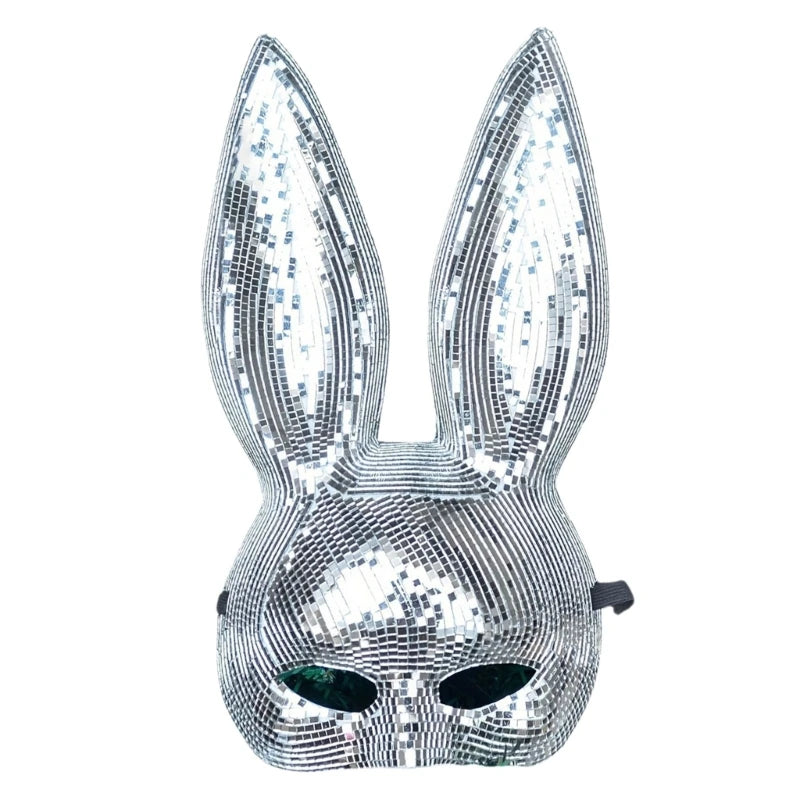 Realistic Rabbit Animal Face Mask – Adult Cosplay Accessory for Costume Parties & Events