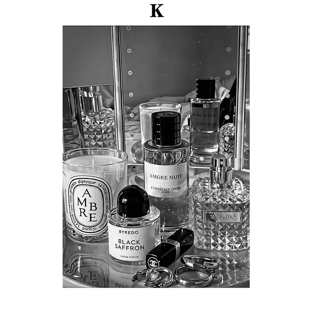 Champagne Elegance – Black & White Beauty Art