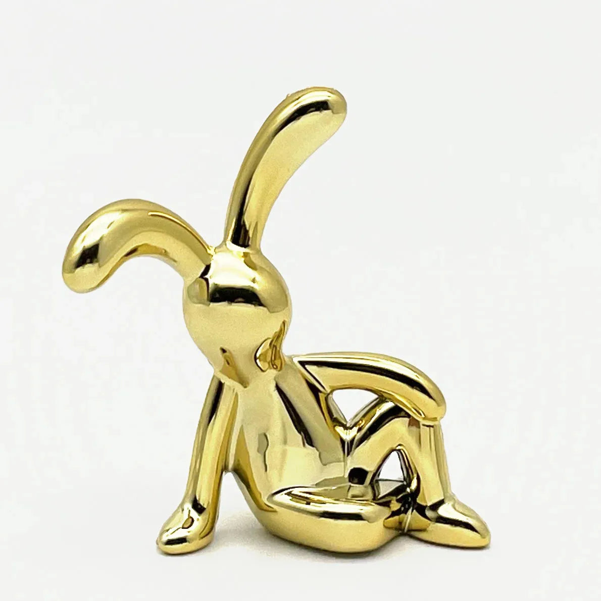 Long-Eared 3D Rabbit Figurine – Creative & Fun DIY Ornament for Home, Car, and Desk Decor