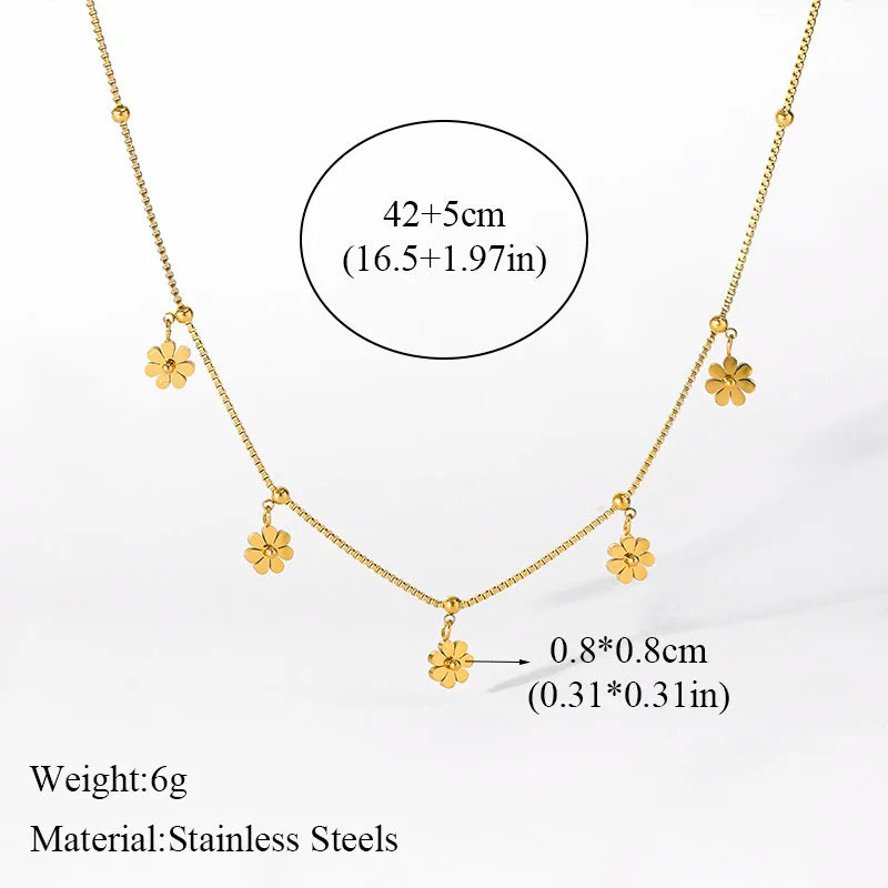 Golden Heart Waterproof Jewellery Set