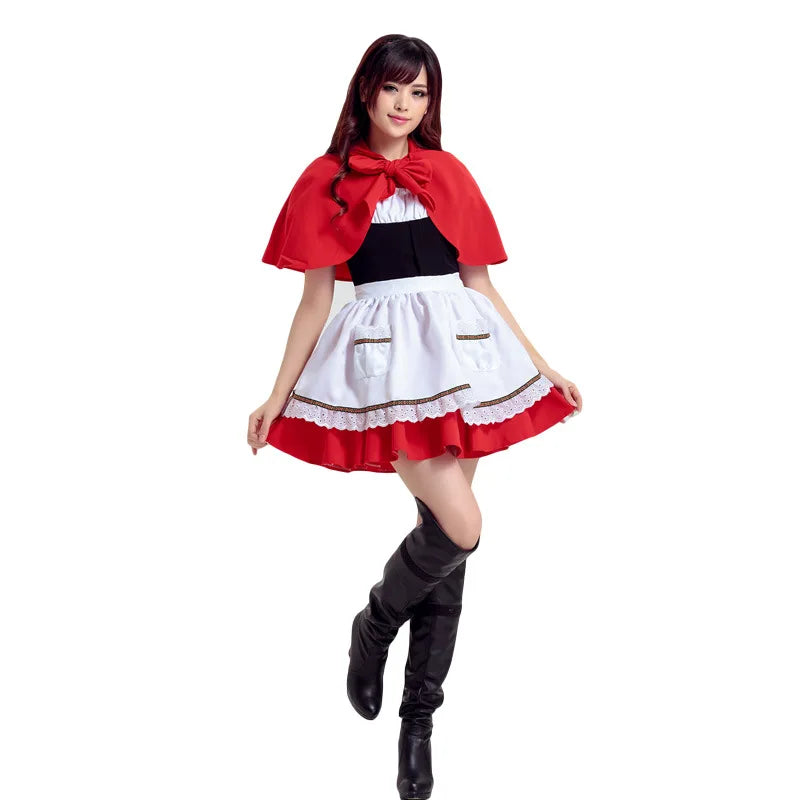 Cosplay Fairytale Cosplay Role Play Costume Halloween Festive Play Costumes Cheeky Sexy Lady Little Red Riding Hood