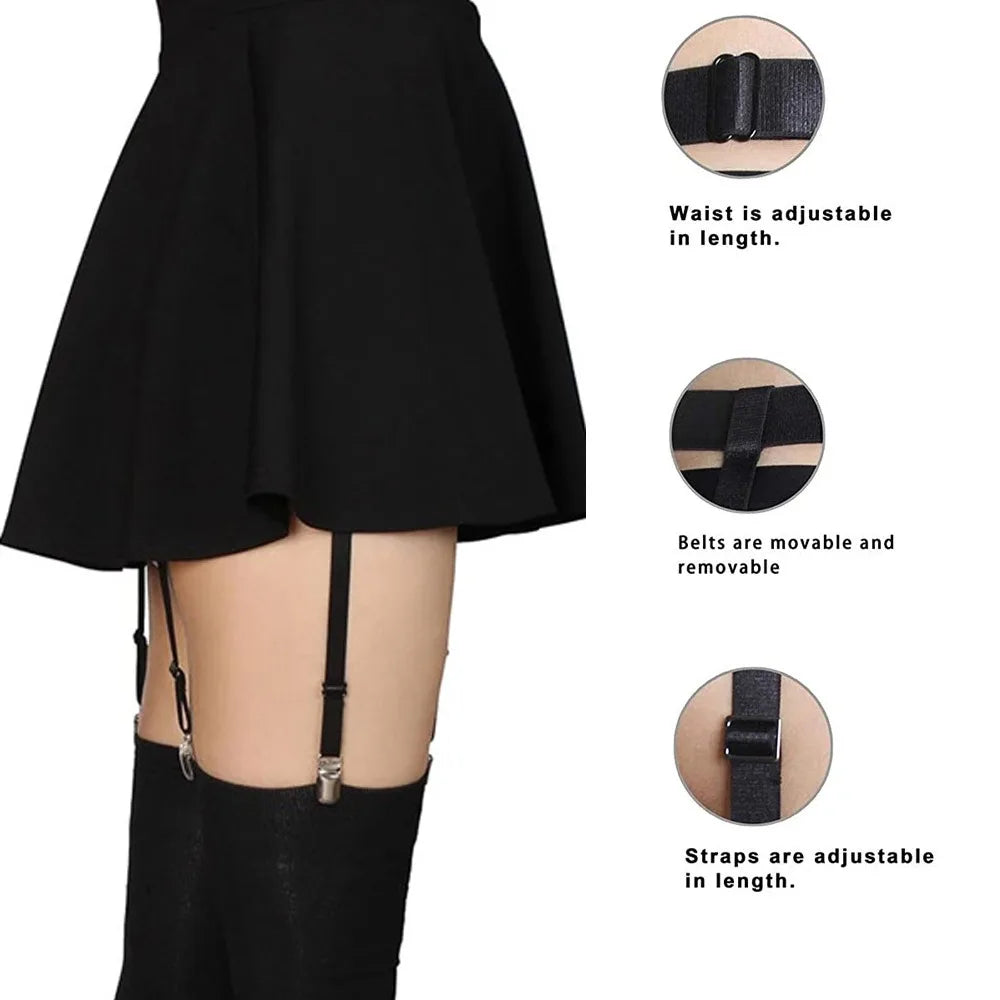 Sexy Thigh-High Stocking Garter Belt – Adjustable Elastic Leg Strap Suspenders for Women’s Lingerie