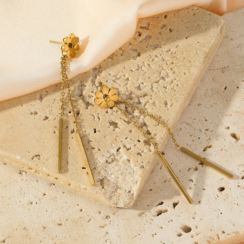 Golden Heart Waterproof Jewellery Set