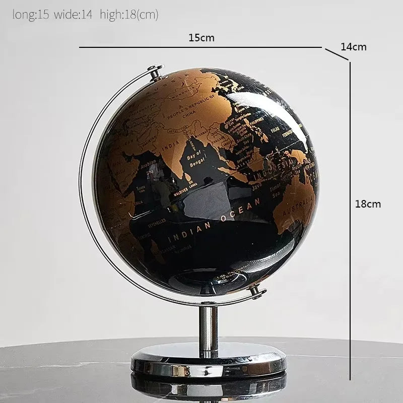 Creative Rotating Metal Globe