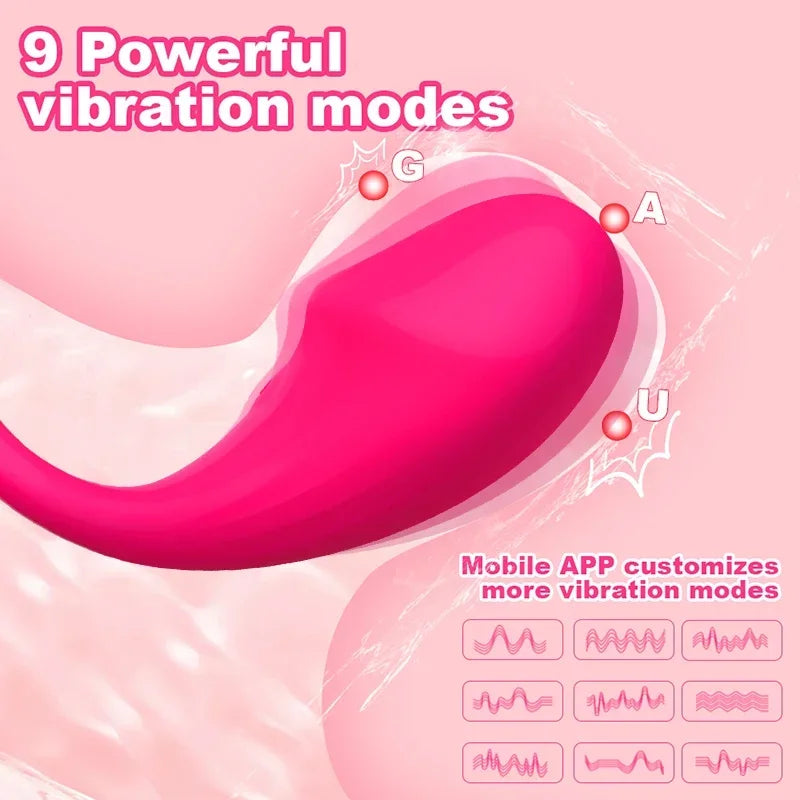 Wireless Bluetooth Vibrator for Women – G-Spot & Clitoral Stimulator with App Control – Discreet Couples Massager for Remote Pleasure