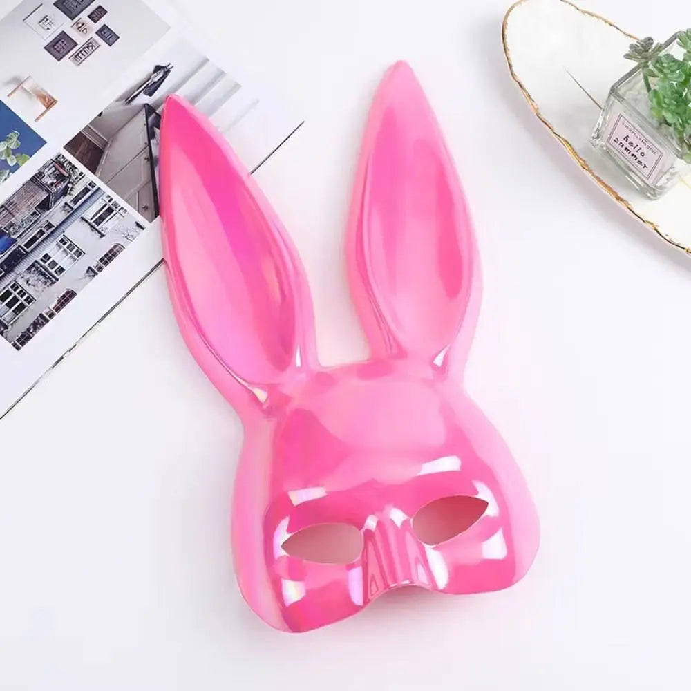 Colourful Rabbit Ear Cosplay Mask – Sexy Bunny Ears Half Face Cover