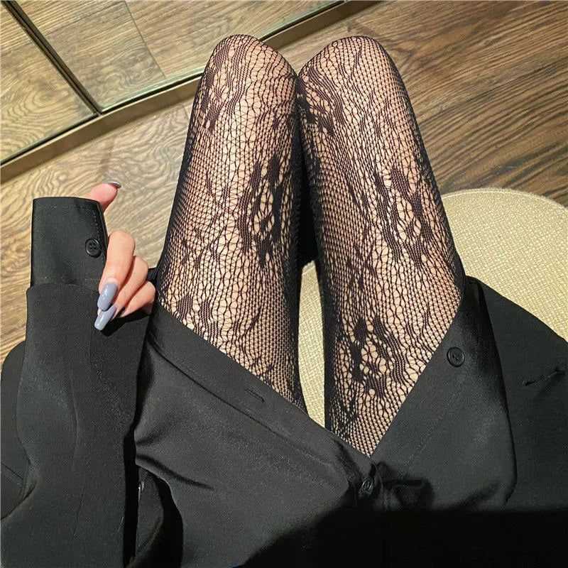Gothic Allure – Sexy Lolita Fishnet Tights