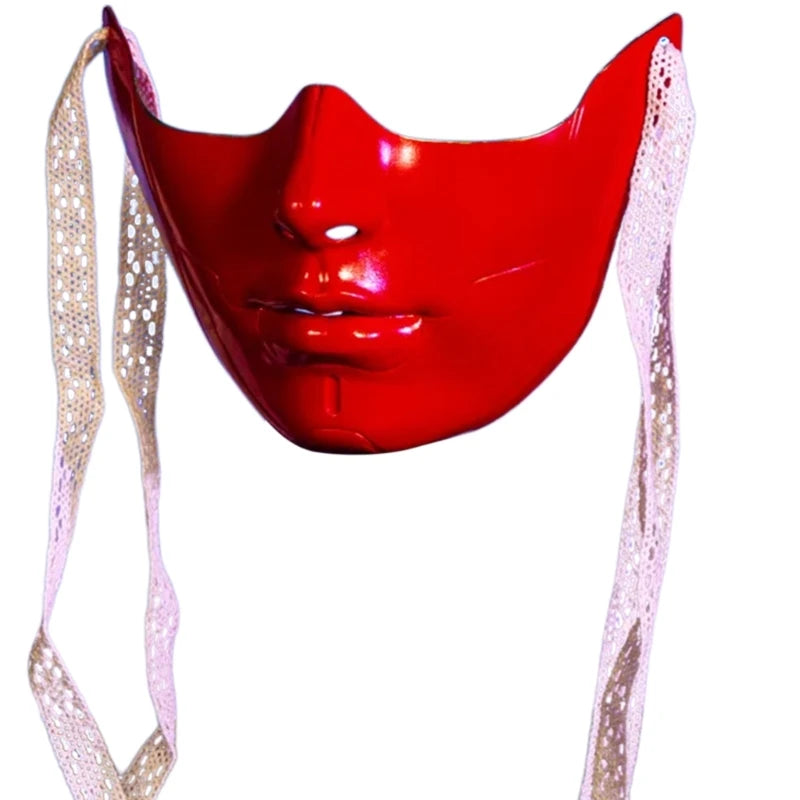 Mystique Masquerade Half-Face Mask – Unisex Costume for Cosplay & Halloween