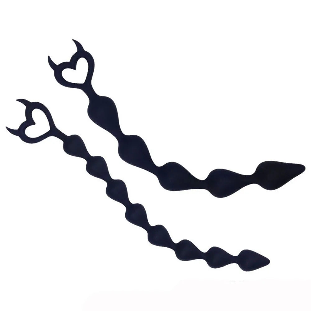 DeepFlex – Hard Silicone Anal Beads Plug for Unisex Pleasure & Training