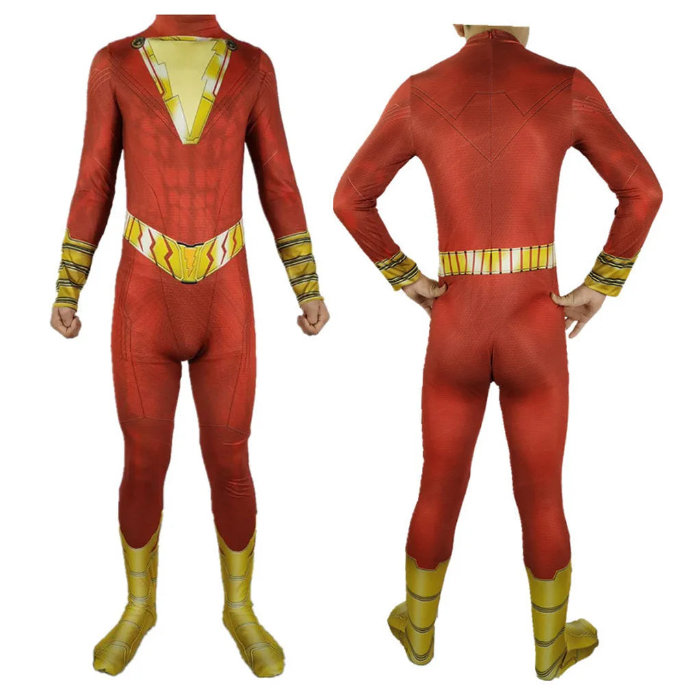 Epic Superhero Muscle Suit for Men – Deluxe Spandex Bodysuit with Cape, Perfect for Halloween & Cosplay