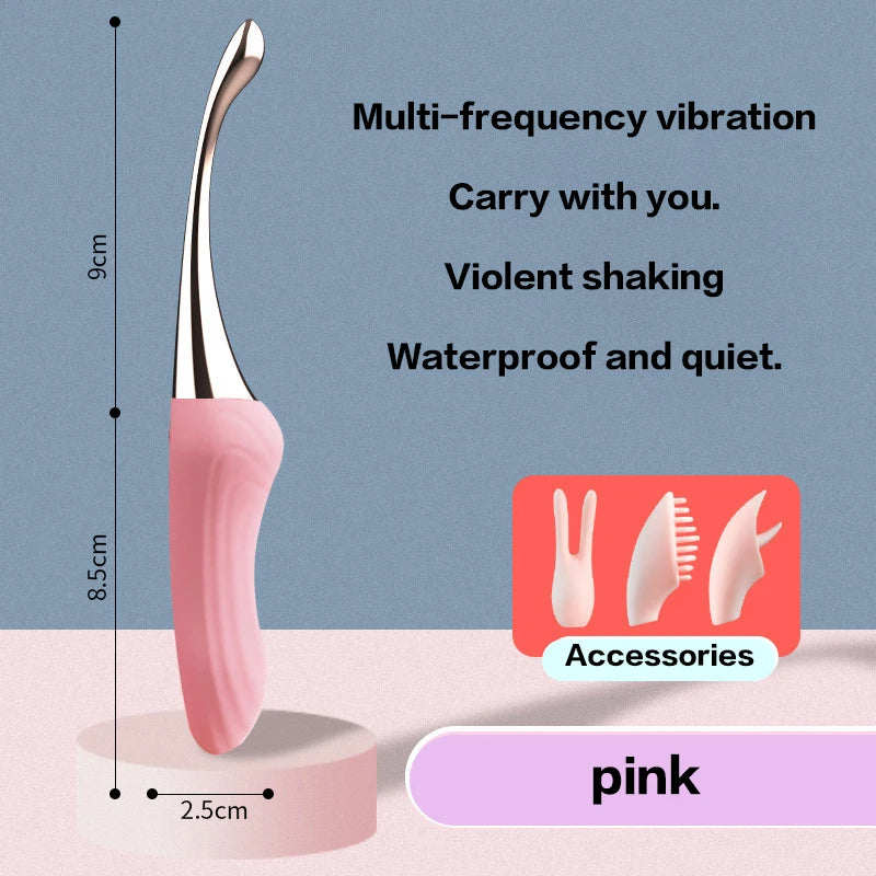 SensaVibe 3-Tip Pleasure Wand – 10-Speed G-Spot & Clit Teaser