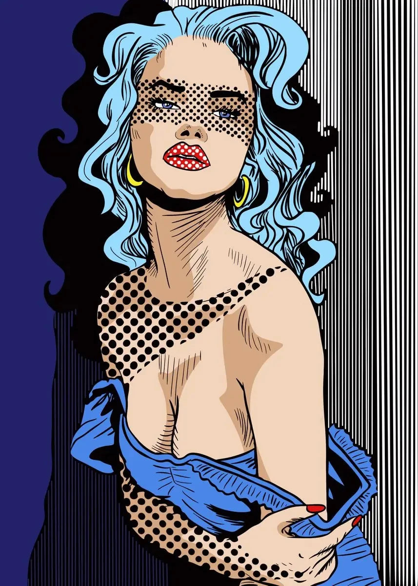 Fiery Femmes – Abstract Pop Art Canvas