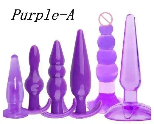 PlaySet 6-Piece Silicone Anal Training Kit – Waterproof Butt Plug Collection for All Levels