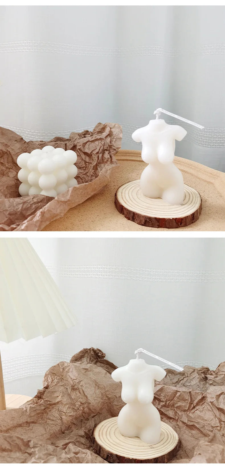 Female Body Scented Candle – Handmade Aromatherapy Decorative Sculpture for Home & Photography