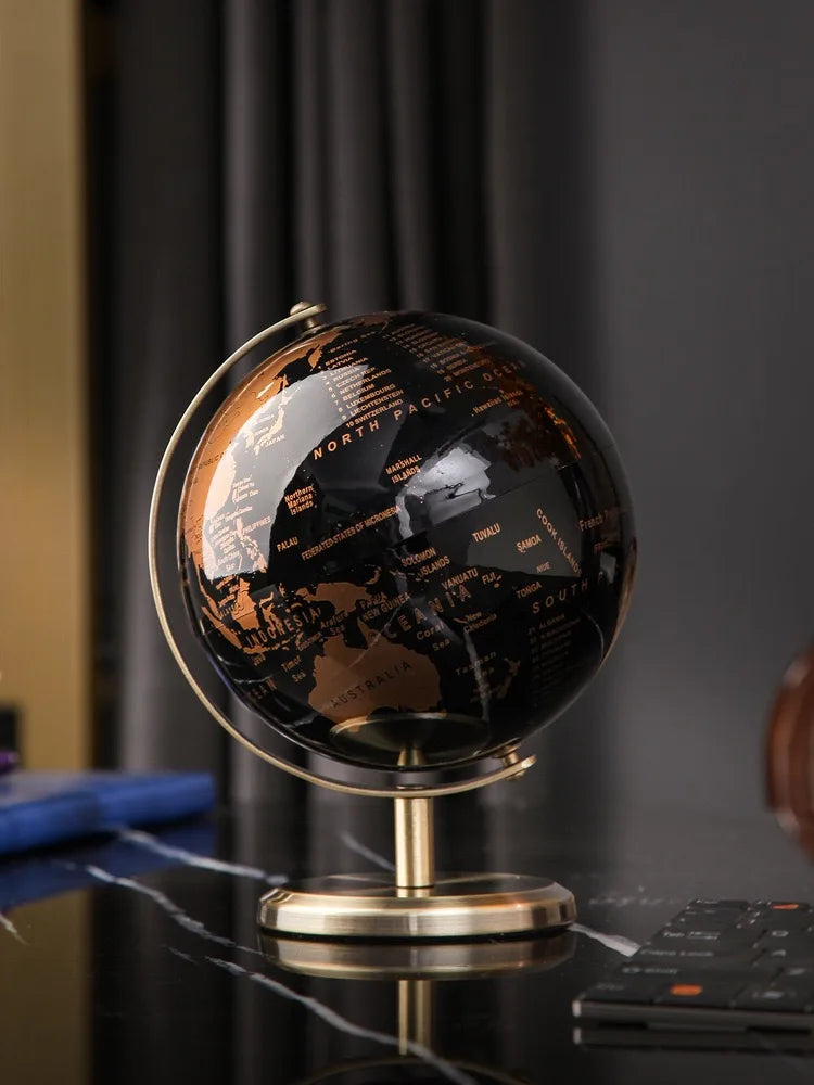 Creative Rotating Metal Globe