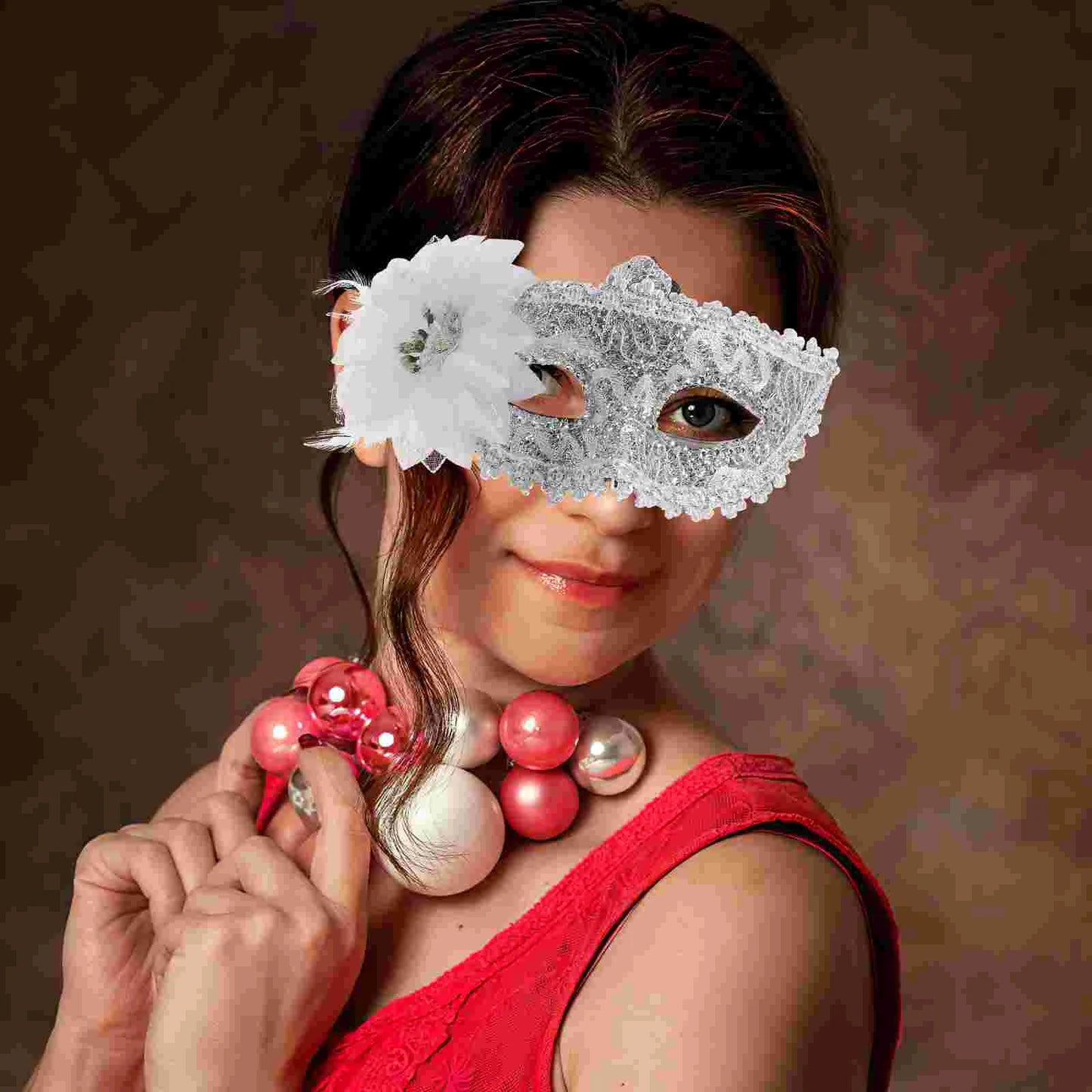 Colours - Lady Vintage Lace Venetian Masquerade Mask – Elegant Eye Mask for Weddings, Halloween, & CosplayEye Mask Cosplay Fancy Party Dress