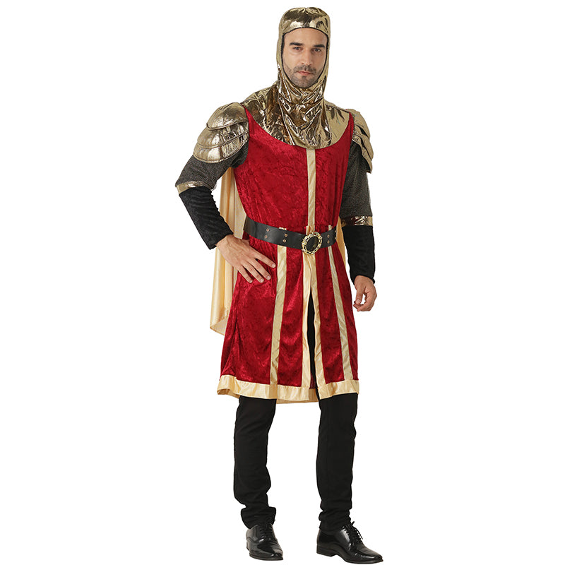 Men’s Renaissance King Costume – Medieval Knight Cosplay Outfit for Halloween, Carnival & Fancy Dress