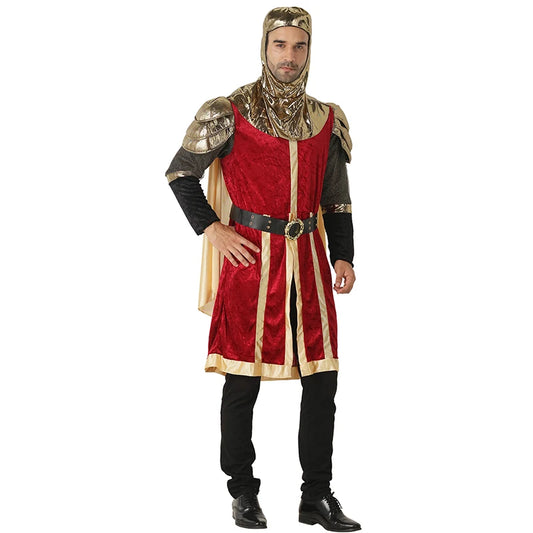 Men’s Renaissance King Costume – Medieval Knight Cosplay Outfit for Halloween, Carnival & Fancy Dress