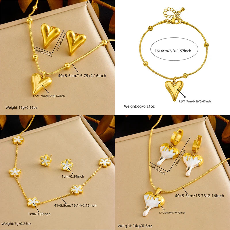 Timeless Love Stainless Steel Jewelry Set