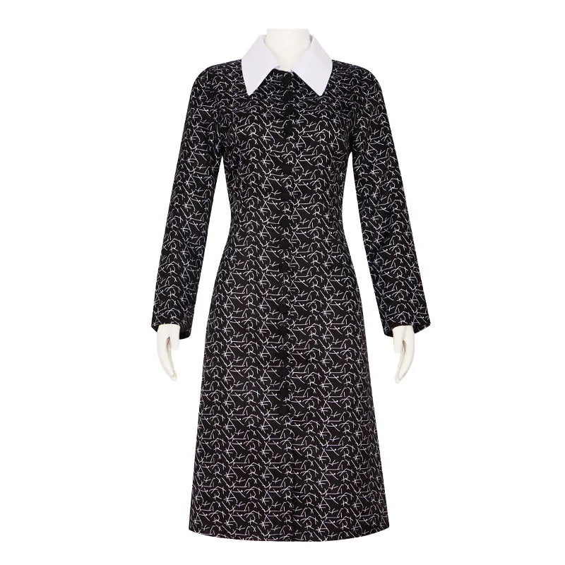 Addams Family Cosplay Costume Set Morticia Gomez Wednesday