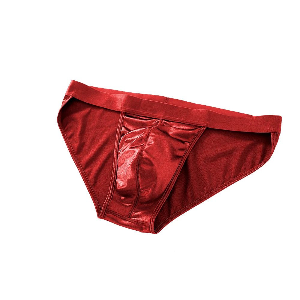 Men’s Satin Briefs – Silky, Sexy, Breathable Underwear in Solid Colours, S–3XL
