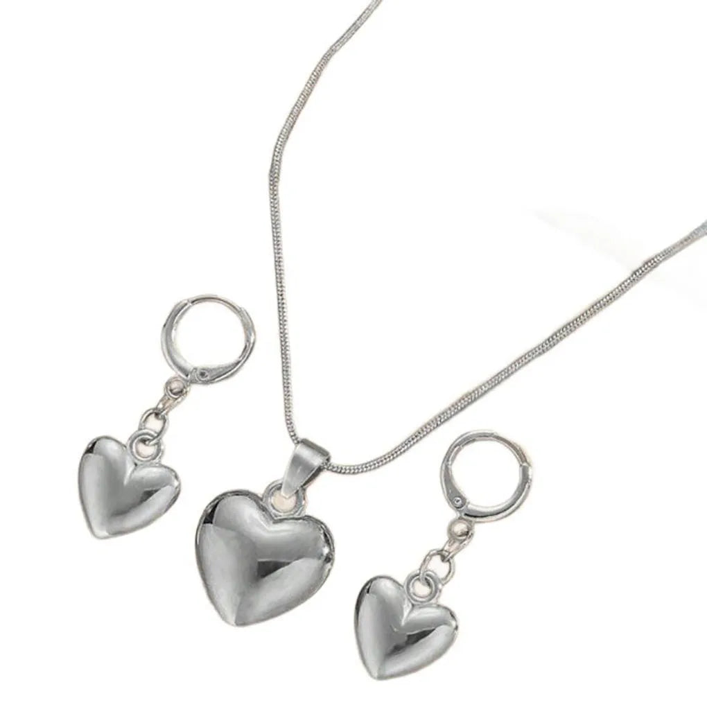 Golden Glow Heart Jewelry Set
